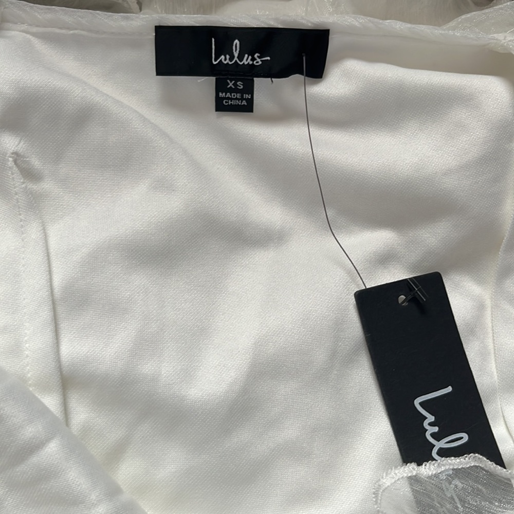 Lulu’s Ruffles White dress - Picture 13 of 16